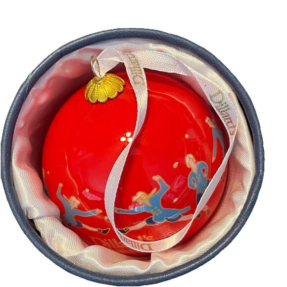 Dillard’s 12 Days of Christmas Ten Lords a Leaping Ornament Boxed EUC - Picture 4 of 8